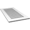 Ekena Millwork Vertical Surface Mount PVC Gable Vent: Functional, w/ 3-1/2"W x 1"P Standard Frame, 20"W x 40"H GVPVE20X4001SF - alternate 2